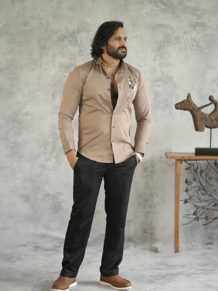 Crane Embellished Shirt