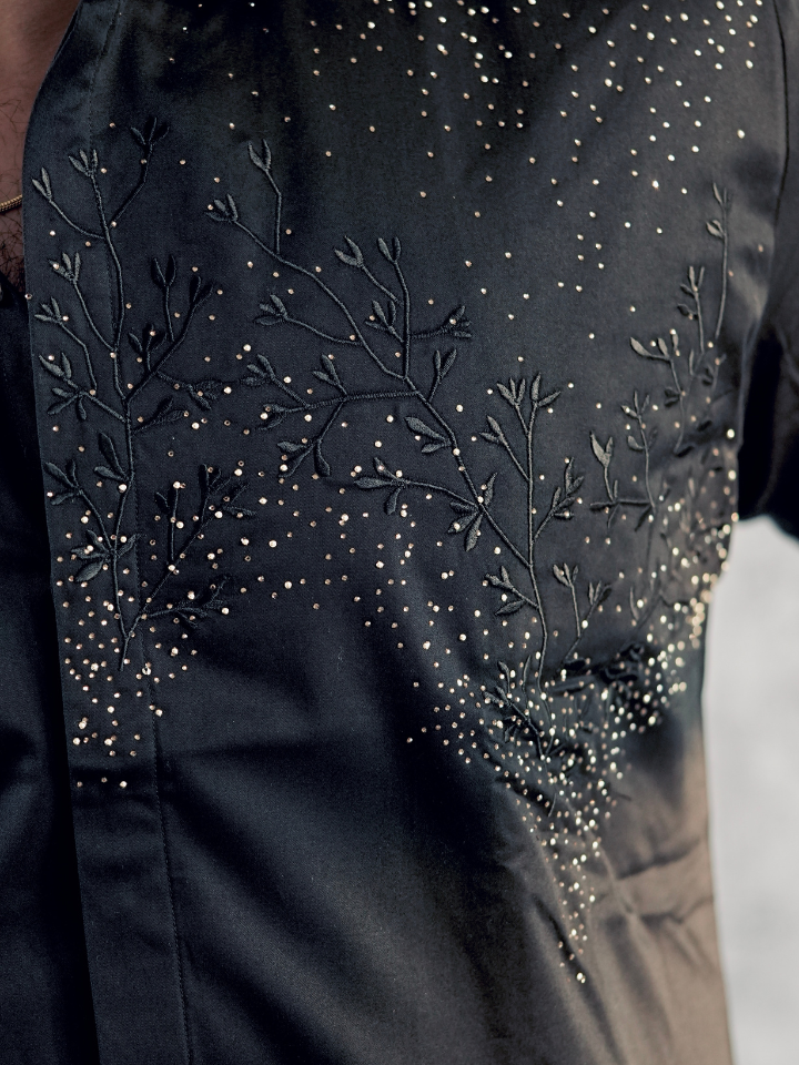 Vine Embellished Shirt