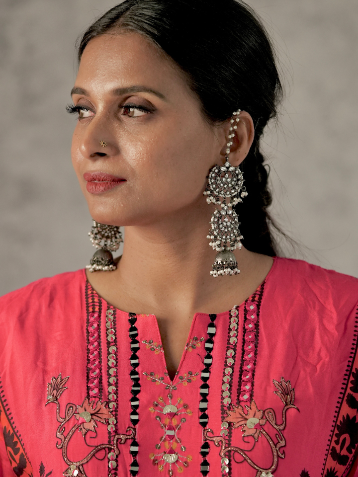 Coral Printed Straight Kurta