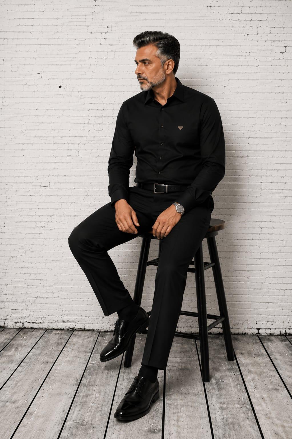 Imperial Printed Shirt Black